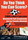 Soccer Penalty Shout Out at Wentworth Park